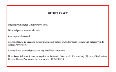 Oferta pracy
