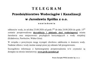 Dezynfekcja i płukanie sieci wodociągowej
