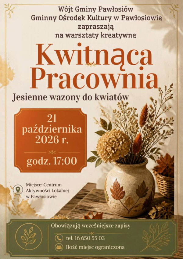 Zaproszenie na warsztaty kreatywne