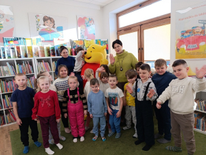 Kubuś Puchatek w Gminnej Bibliotece Publicznej w Pawłosiowie
