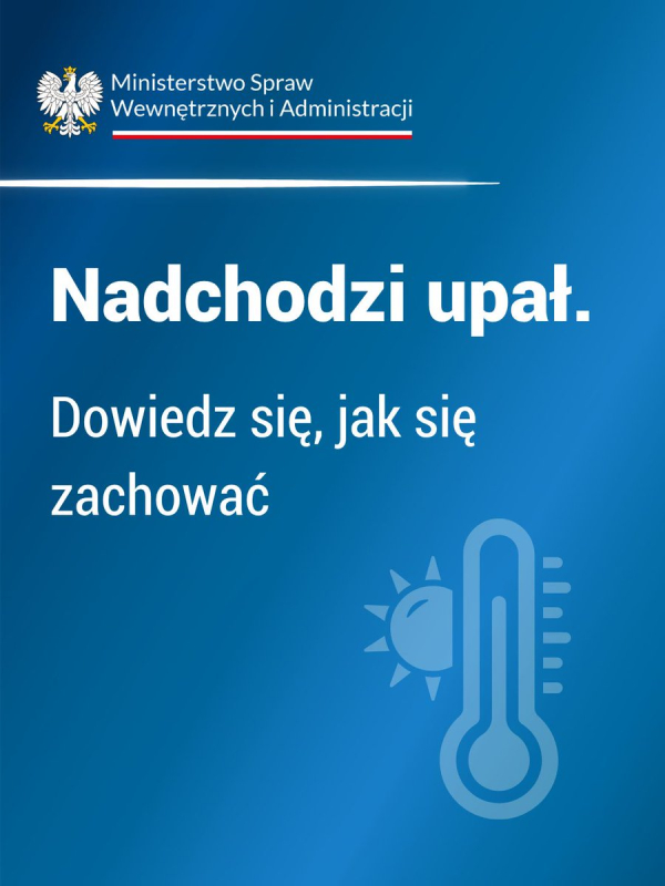Nadchodzi upał. Dowiedz się, jak się zachować