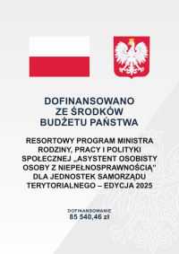 Resortowy Program Ministra Rodziny, Pracy i Polityki Społecznej „Asystent osobisty osoby z niepełnosprawnością” dla Jednostek Samorządu Terytorialnego – edycja 2025