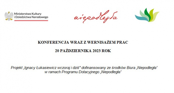 Konferencja wraz z wernisażem prac