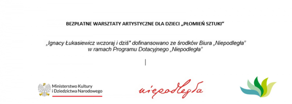 I wakacyjny warsztat artystyczny dla dzieci  „PŁOMIEŃ SZTUKI” w Wierzbnej.