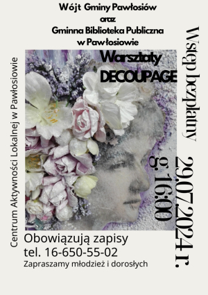 Warsztaty decoupage