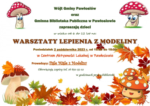 Warsztaty lepienia z modeliny