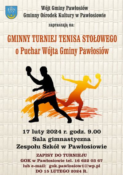 Gminny Turniej Tenisa Stołowego